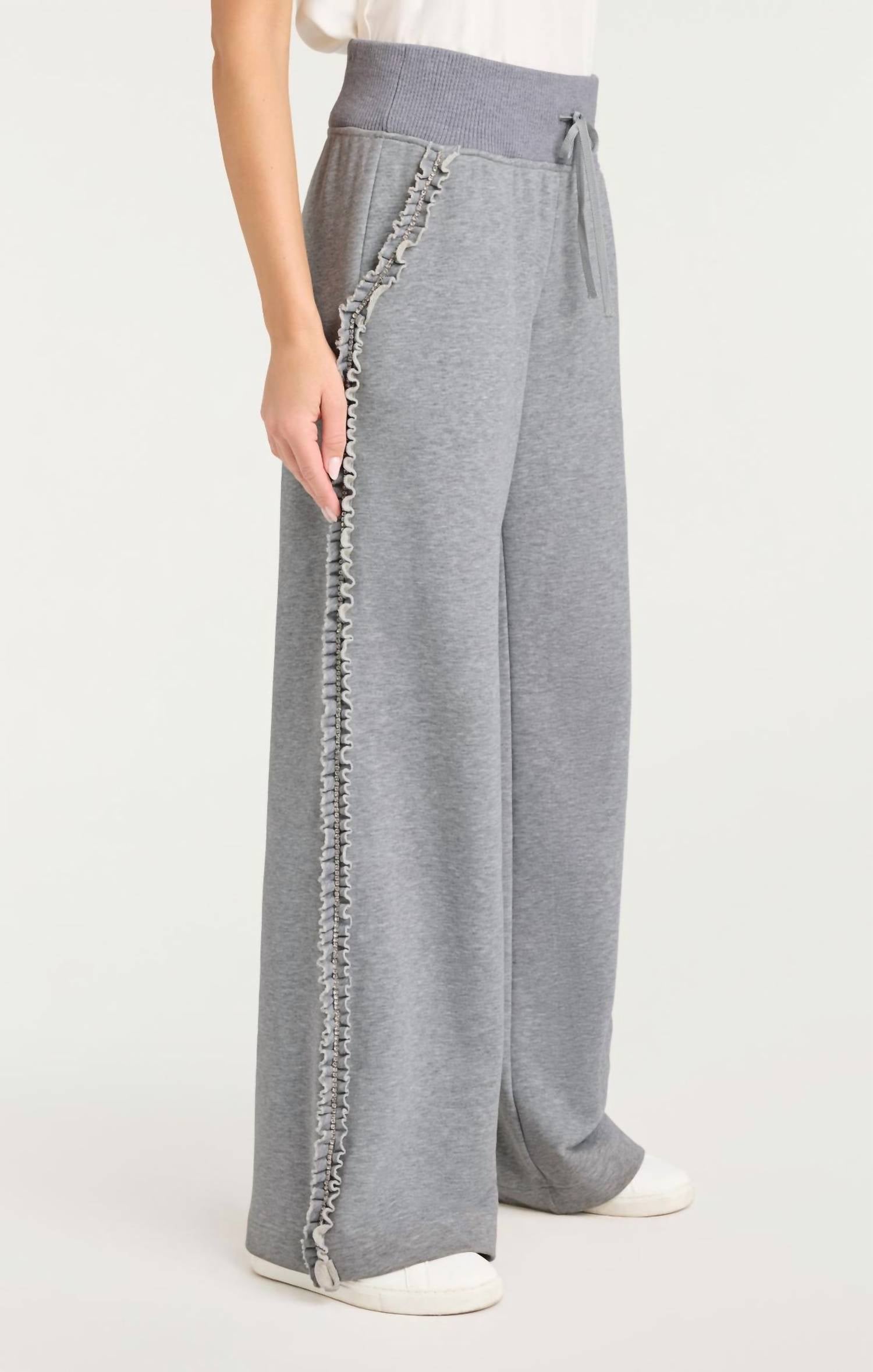 Cinq A Sept - Ruffle Rhinestone Heather Maddie Pants