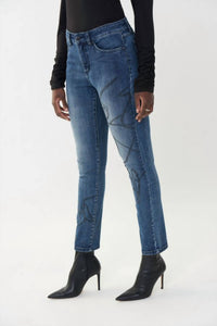 Joseph Ribkoff - Rhinestone Embellishment Scribble Jean