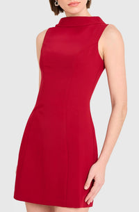 Amanda Uprichard Lucina Fitted Mini Dress in carnelian - women's dress - view 4