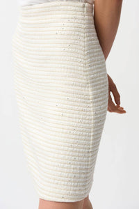 Joseph Ribkoff - Bouclé High Waist A-line Skirt