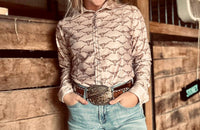 Rocket Donkey - Steer Head Rodeo Shirt