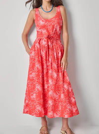 Lilla P - Poplin Maxi Yoke Dress