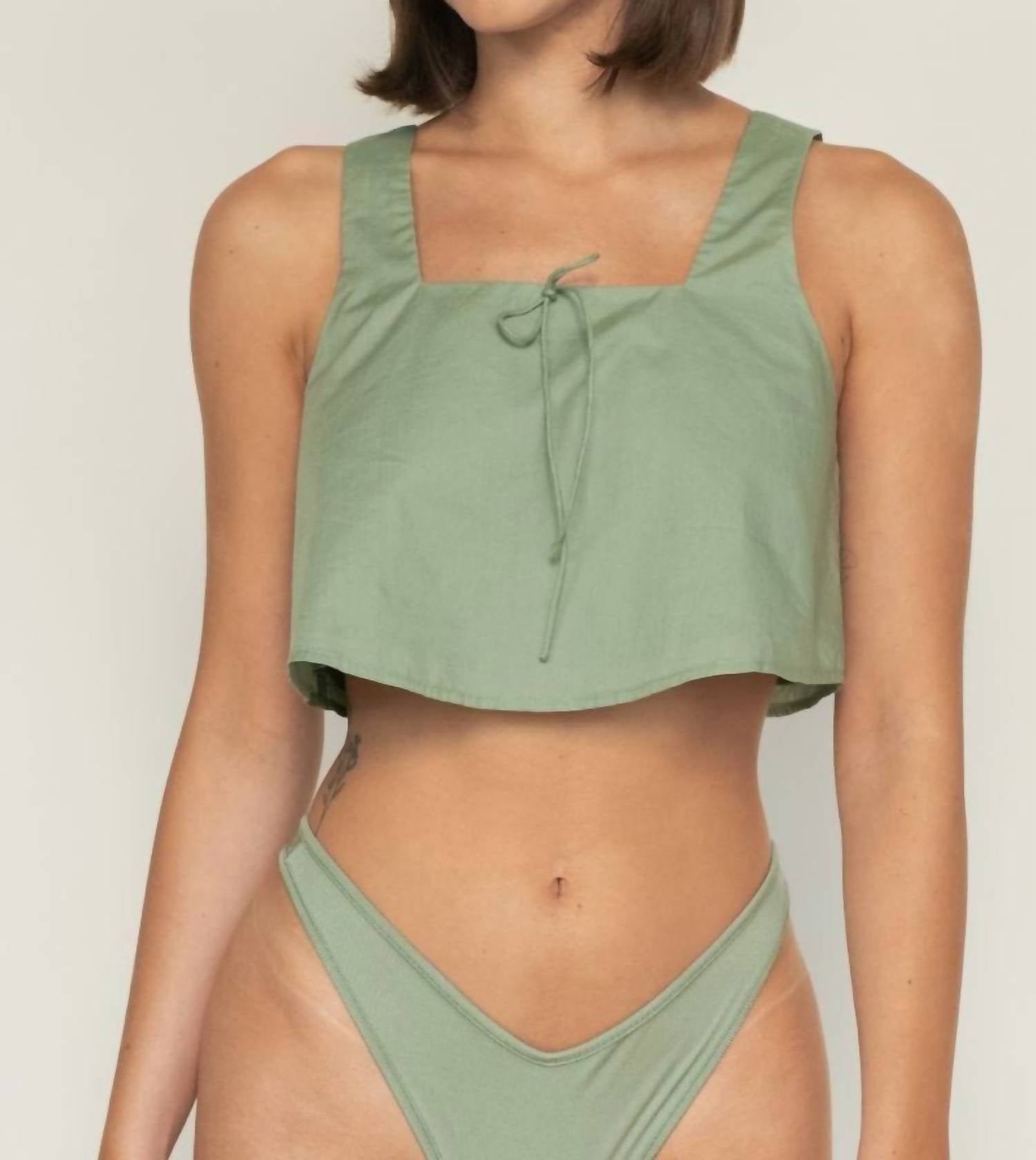 Montce - Square Neck Crop Top