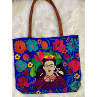 Pichincha - Frida Embroidered Tote Bag