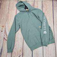 carhartt Women's Iconic Logo Sweatshirt in green - women's top - alternate view