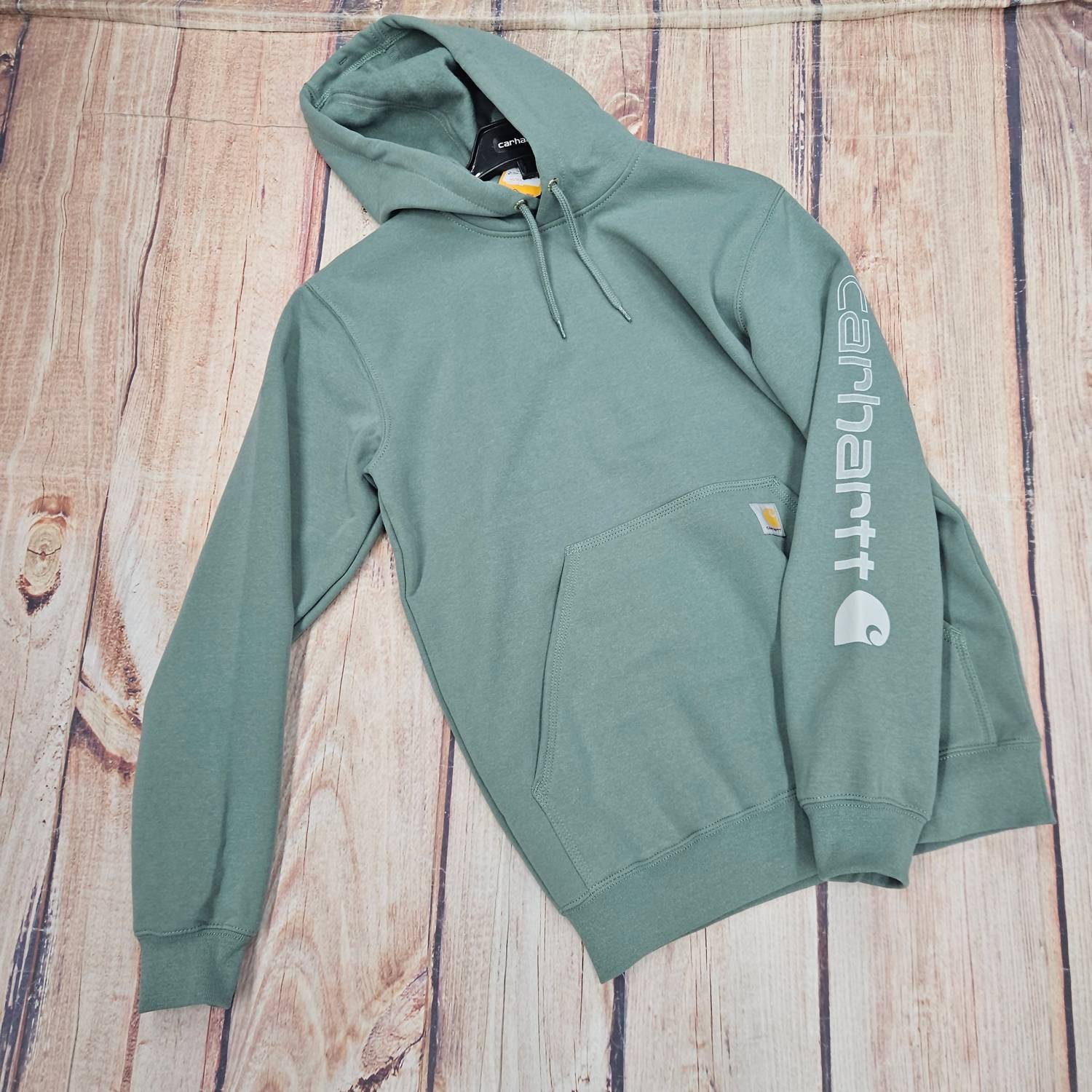 carhartt Women's Iconic Logo Sweatshirt in green - women's top - alternate view