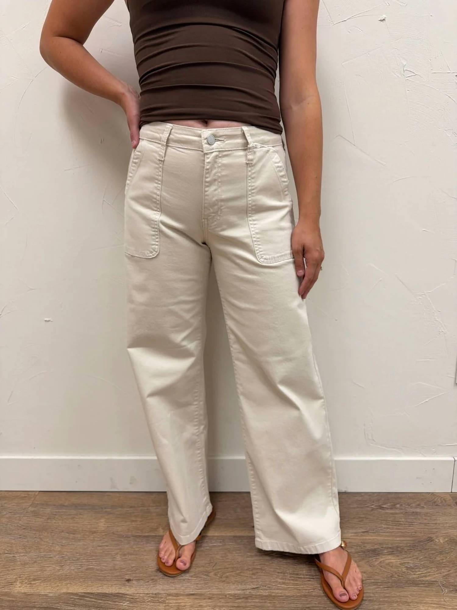 Just Black Denim - Twill Utility Pocket Relaxed Jeans