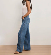 Veronica Beard - Kasey Mid Rise Wide Leg Jeans