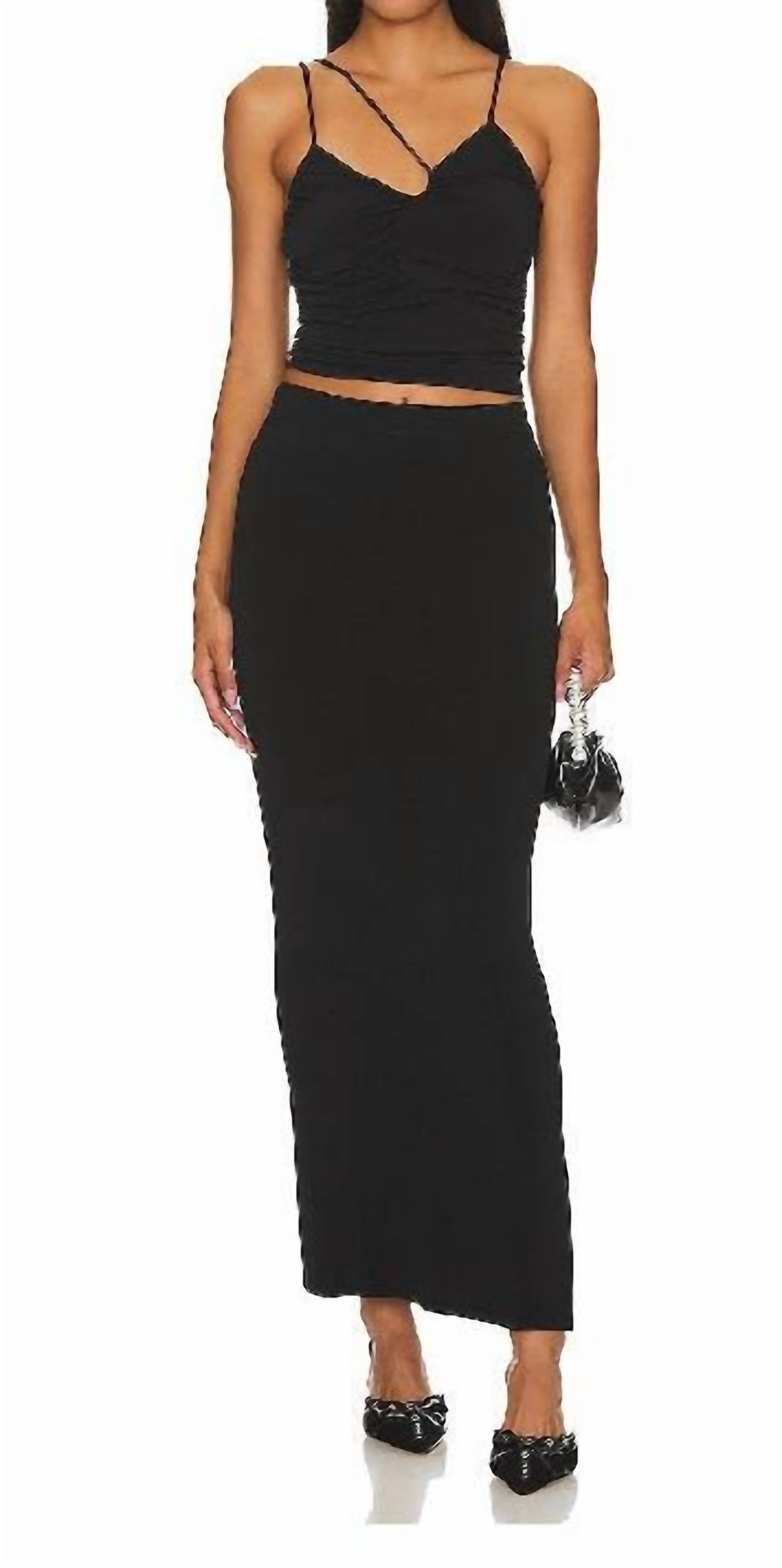 Lanston - Women's Ruched Asymmetrical Top
