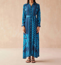 OMIKA Emma Maxi Dress in nikita atlantic - women's dress