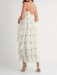 Mable - Ruffle Tiered Midi Dress