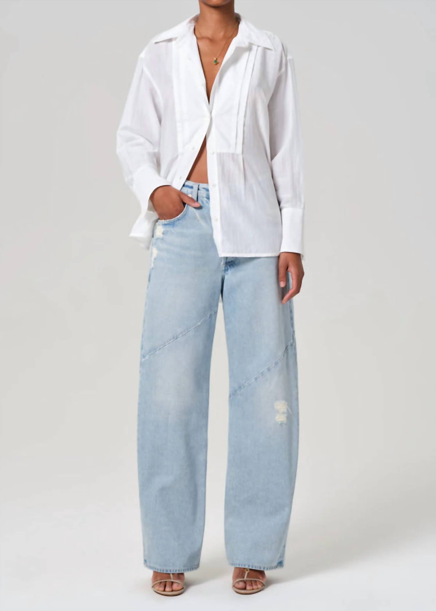 Citizens Of Humanity - Ayla Swirl Baggy Cuffed Jeans