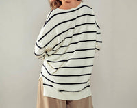 Urban Daizy - The Soft Sloane Stripe Tunic Sweater