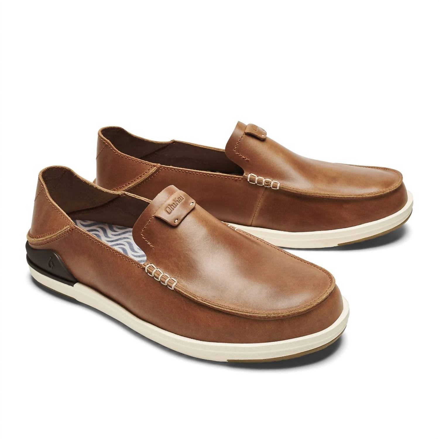 Olukai - Men's Kakaha Leather Slip-on Shoes