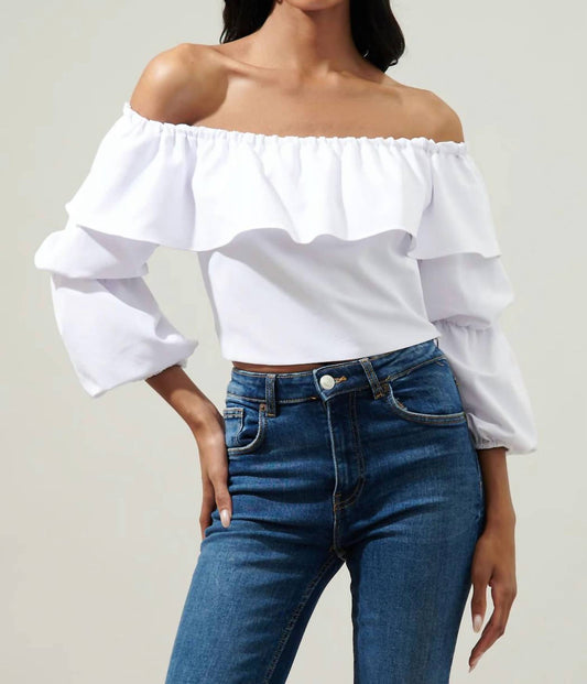 Sugarlips - Briar Off Shoulder Cropped Top