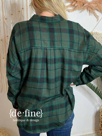 Blu Pepper - Flannel Button Up Shirt