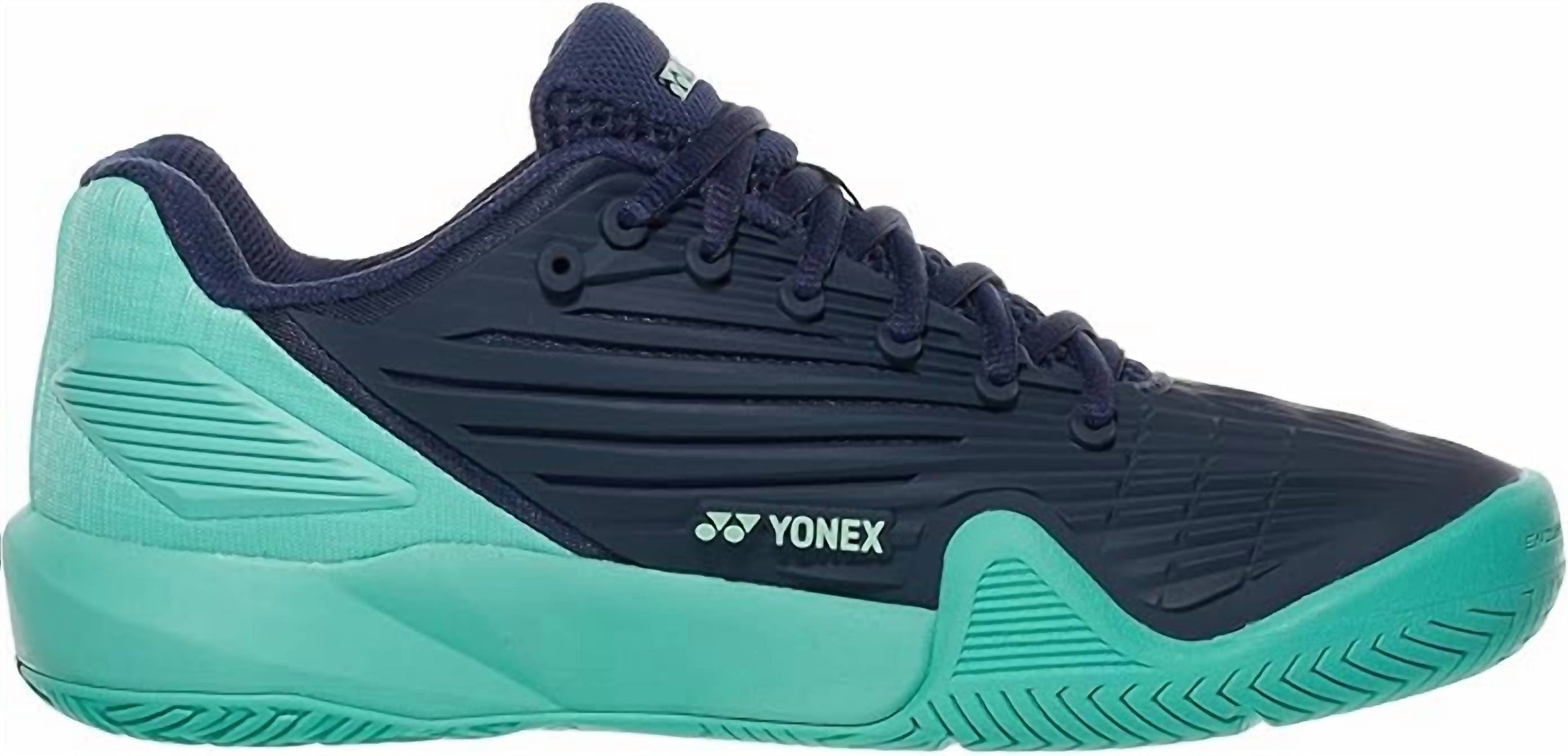 Yonex Women's Power Cushion Eclipsion 5 Tennis Shoe in dark navy - women's shoe - detail view