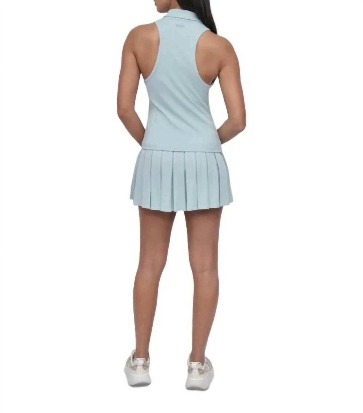Dkny - Court Racerback Polo Tank Top