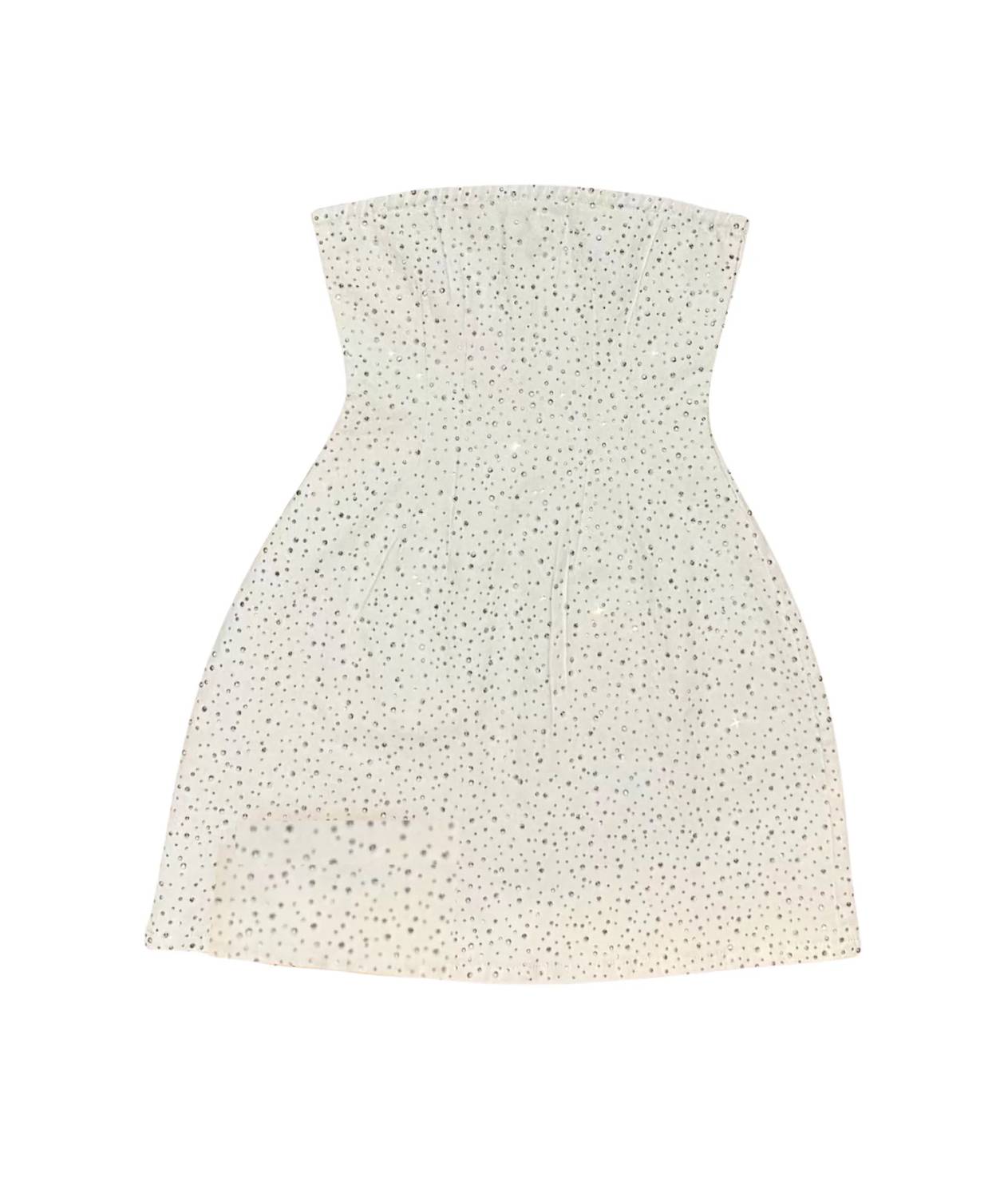 Theme - Demi Studded Crystal Strapless Dress