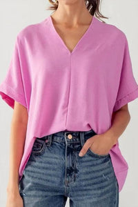 Urban Daizy - Breezy Airflow V-neck Top