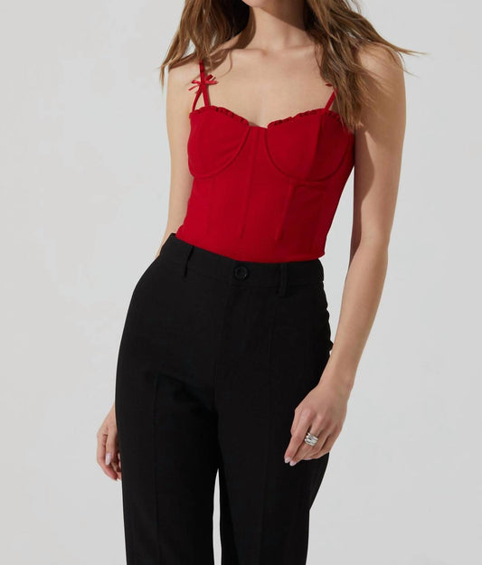 Astr - Adana Bow Detail Bustier Top