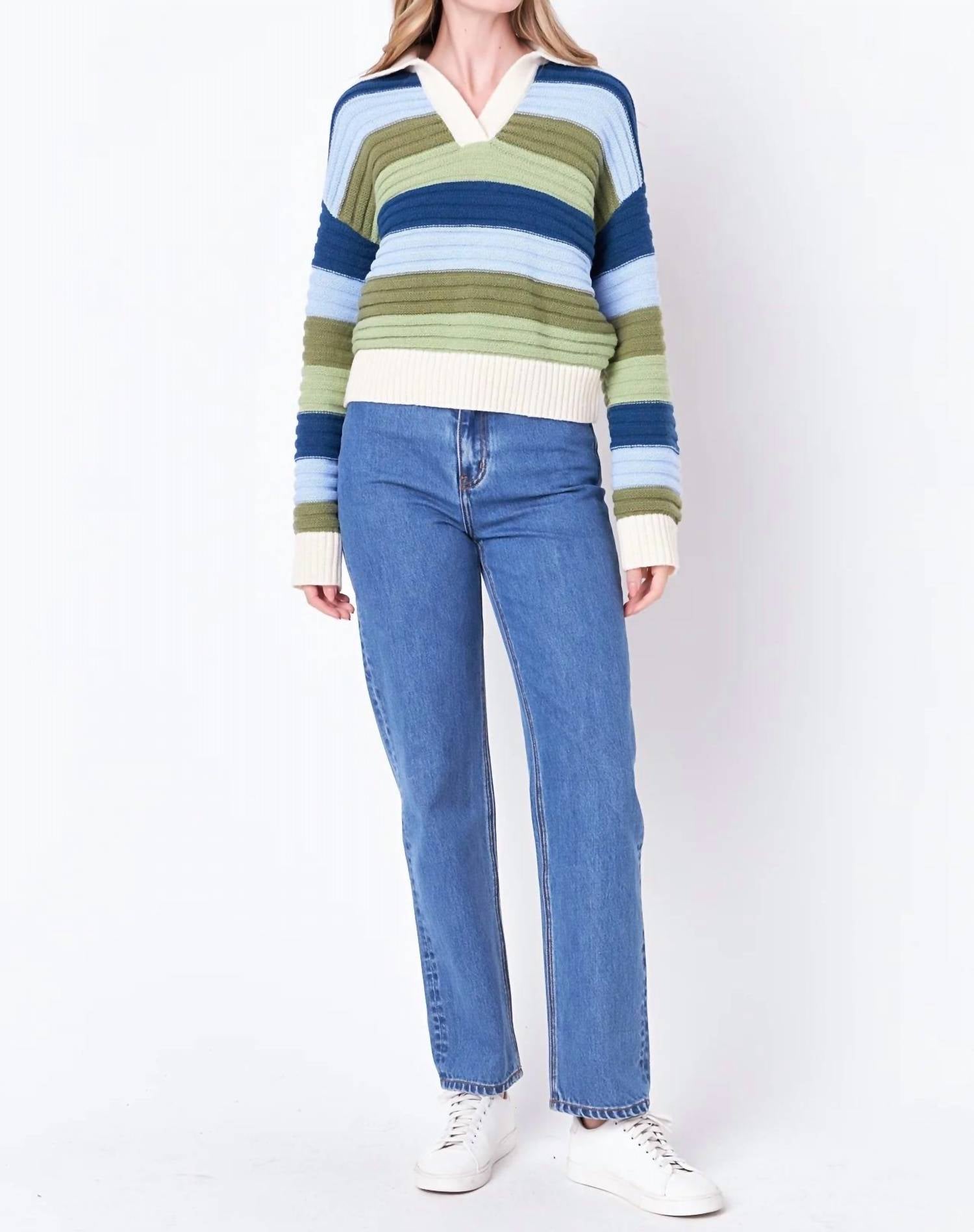 English Factory - Stevie Striped Sweater