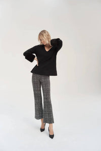 Joseph Ribkoff - Faux Fur Cuffs Tunic
