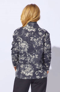 Escape By Habitat - Floral Fleece Quarter Zip Top