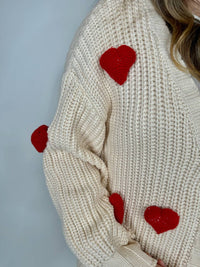 Aaron & Amber - 3d Heart Cardigan