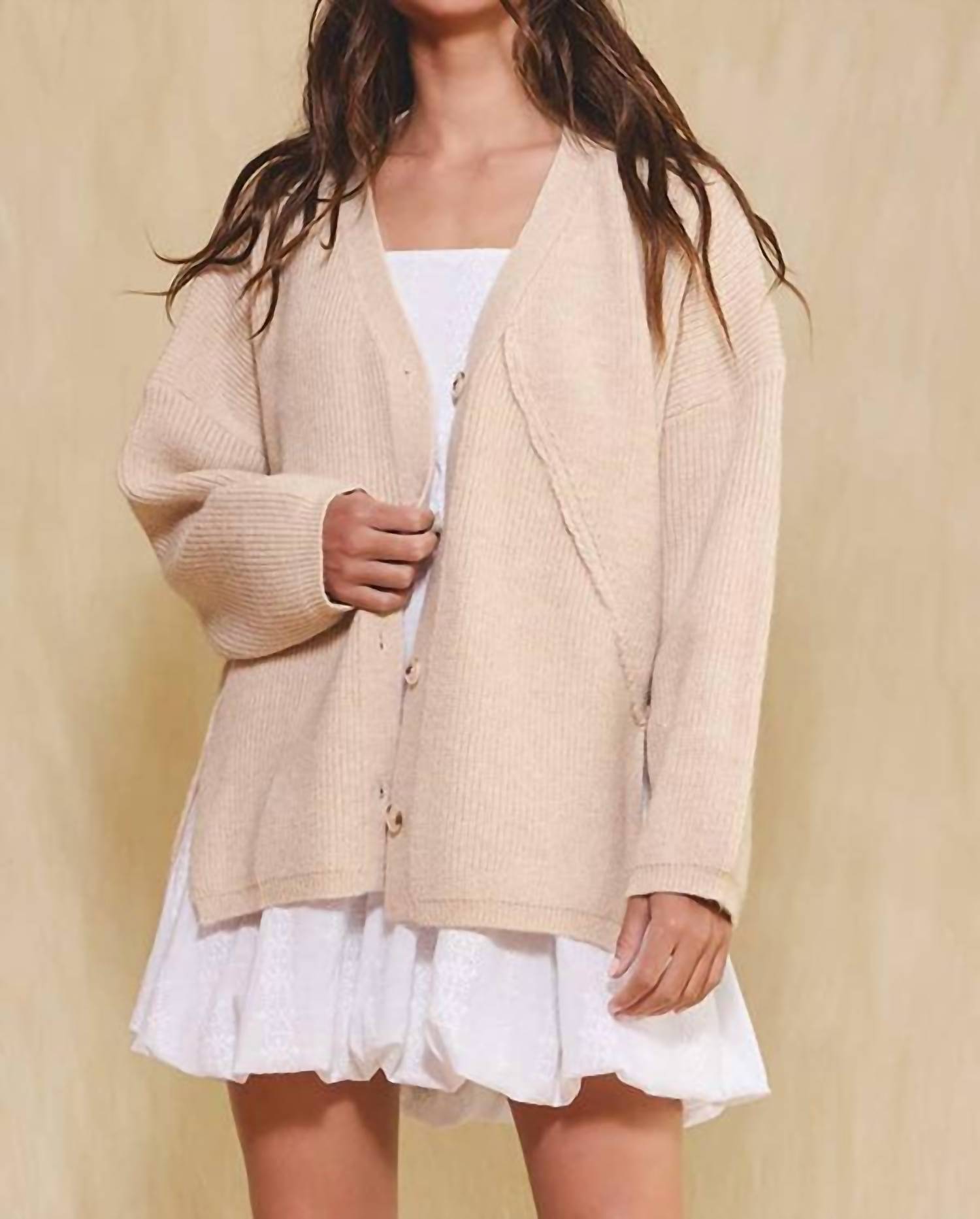Bucketlist - Oversized On Seam Cardigan