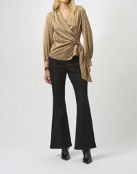 Joseph Ribkoff - Leopard V-neck Wrap Top