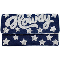 La Chic Designs - Women's Howdy Denim Clutch Bag