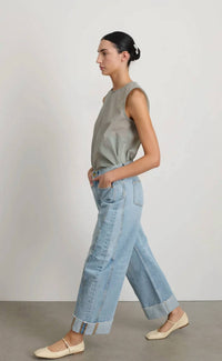 B Sides - Relaxed Cuffed Lasso Jeans