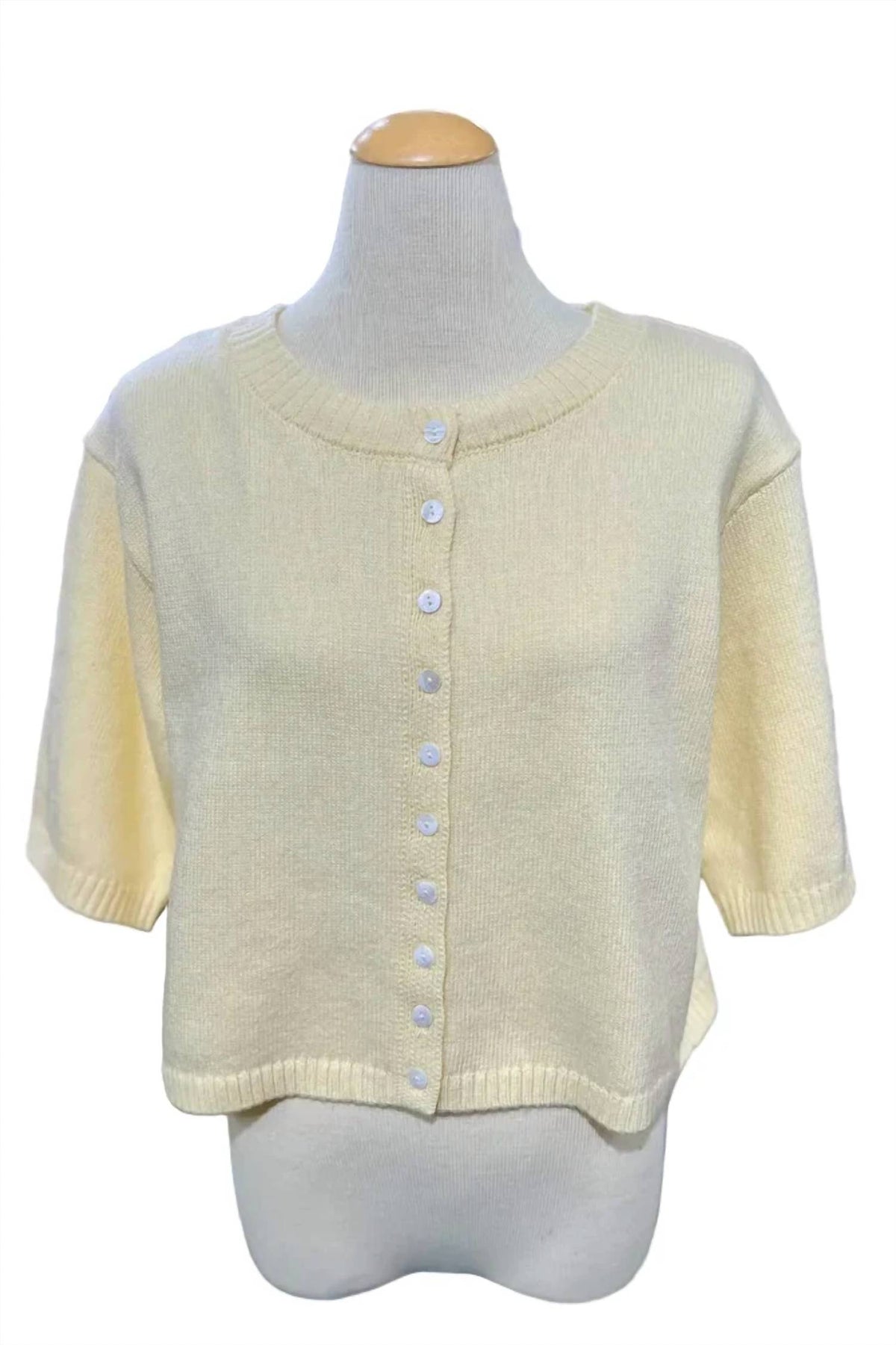 Ivy Jane - Cardigan Elbow Sleeve Sweater