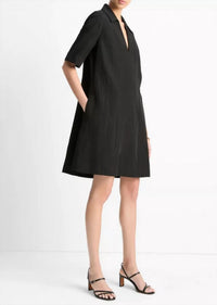 Vince - Short Sleeve A-line Mini Dress