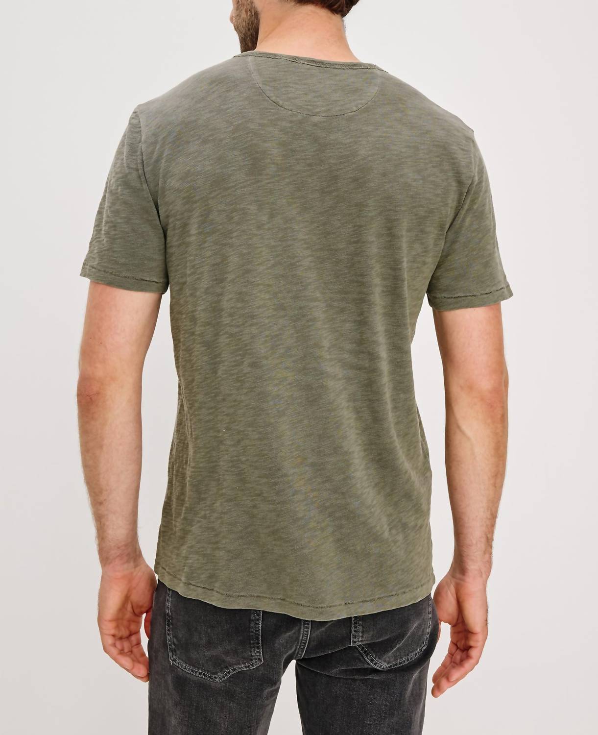 Rails Skipper Tee Top in surplus - men's t-shirt - detail view