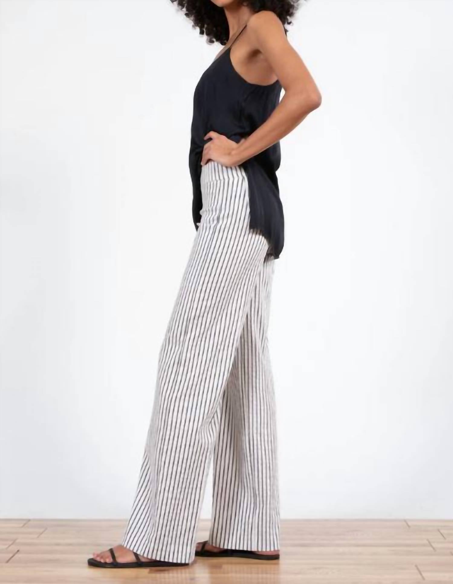 Avenue Montaigne Flavia Bistro Pants in navy - women's jeans - alternate view
