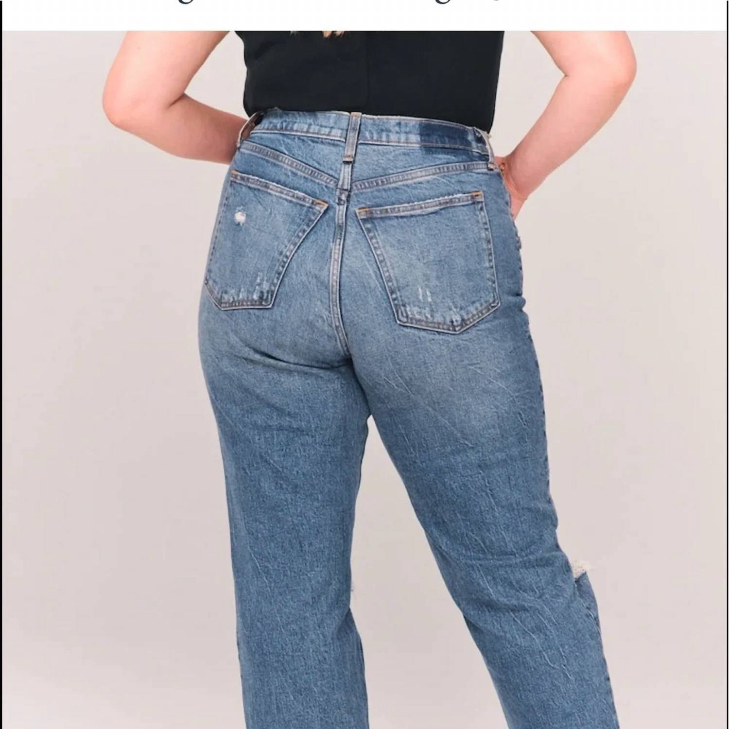 Abercrombie & Fitch - Vintage Stretch Curve Love Ultra High Rise 90s Straight Leg Jeans