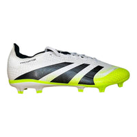 adidas Men's Predator League Fg/Mg Soccer Cleat Shoes in white black - men's shoe - alternate view