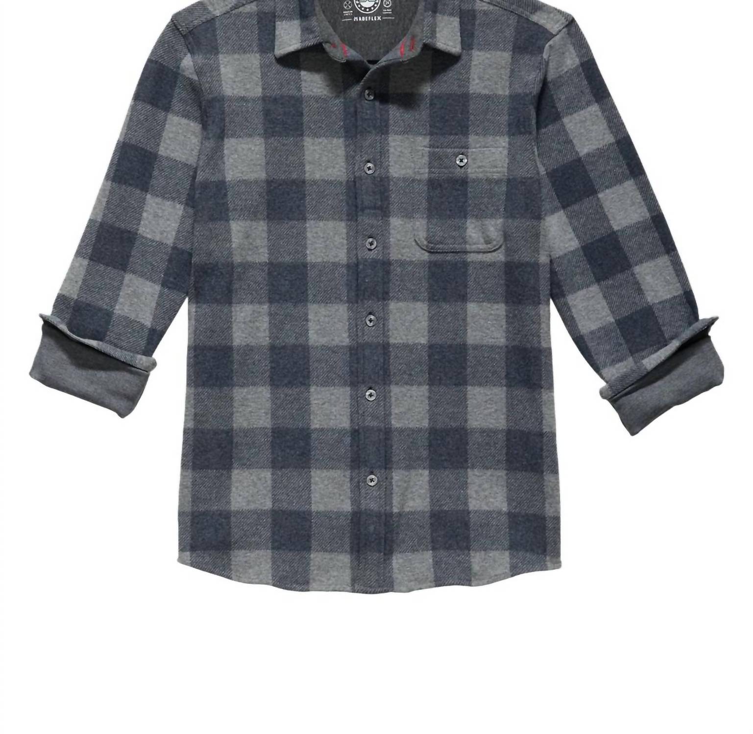 Fairfax & Favor - Thatcher Long Sleeve Hero Knit Flannel Shirt Top