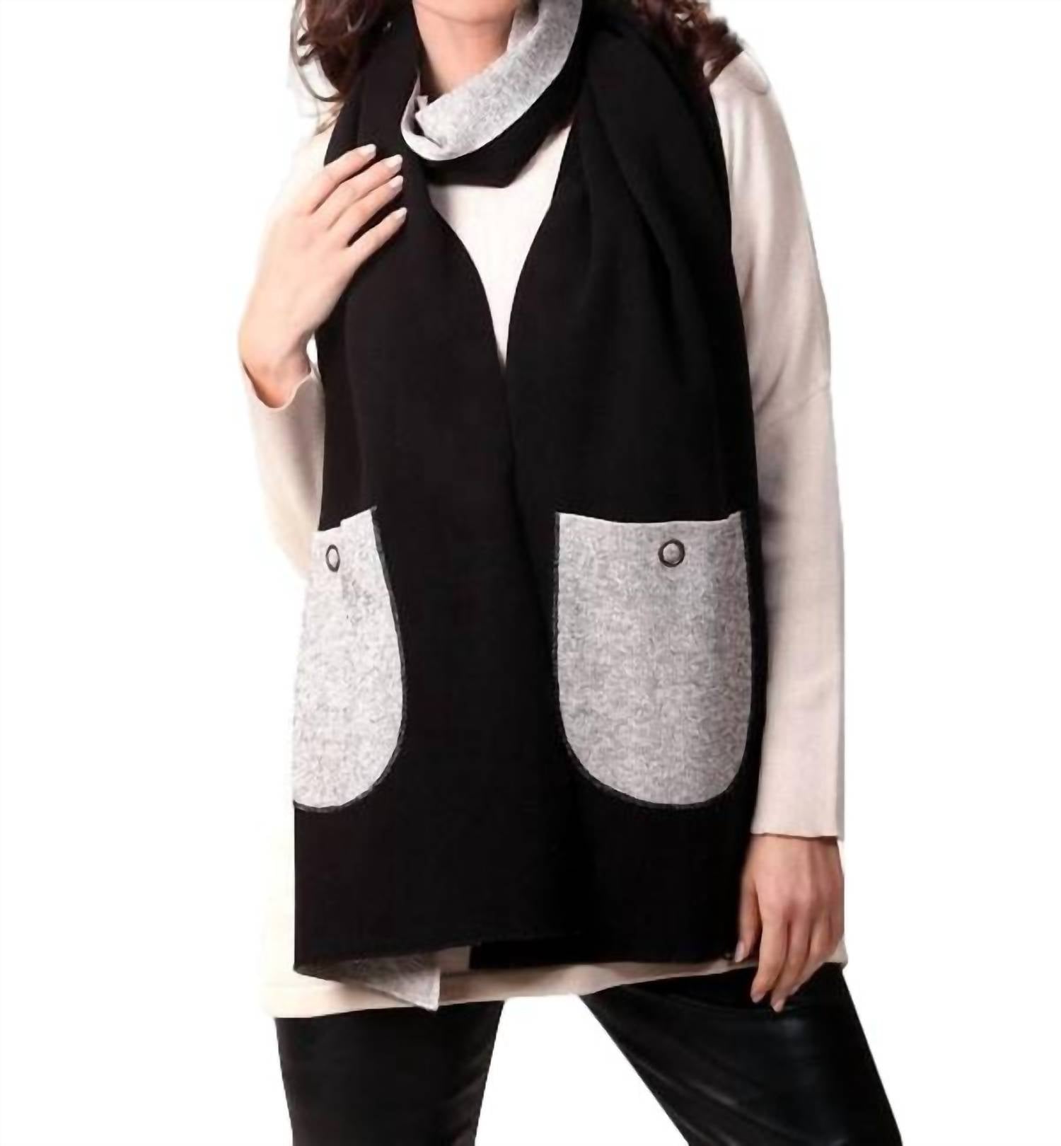 Angel - 2-Tone Reversible Pocket Shawl