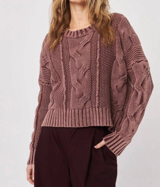 John + Jenn - Vintage Cotton Cable Knit Sweater