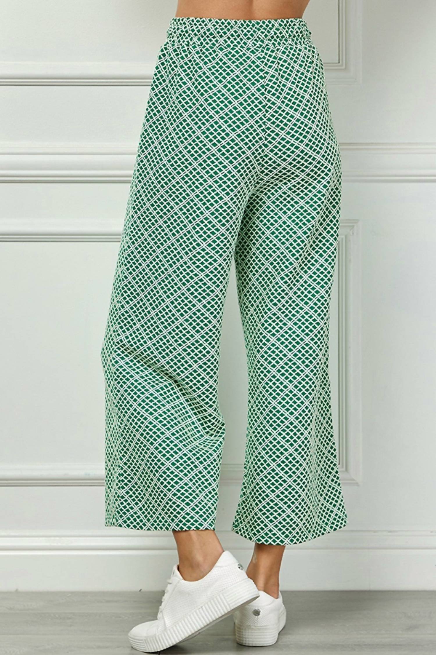 See And Be Seen - Cropped Wide Texture Pants