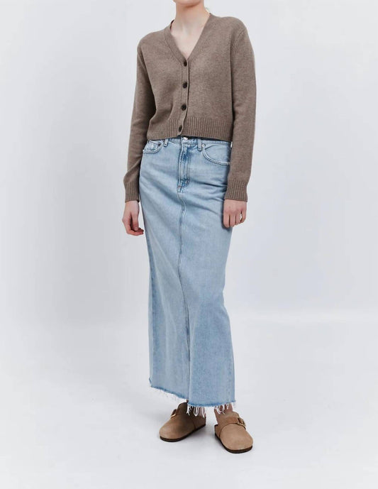 Agolde - Hilla Mid-rise Back-slit Maxi Skirt