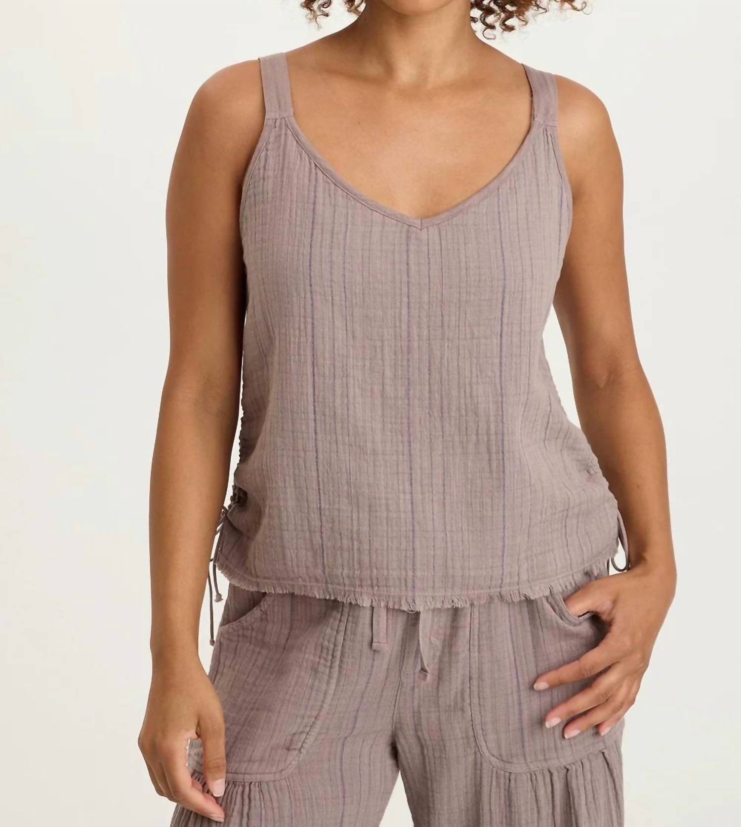Xcvi - Grethel Strappy Striped Tank Top