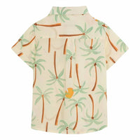 Pepita & Me - Kids' Guayabera Palm Short Sleeve Shirt