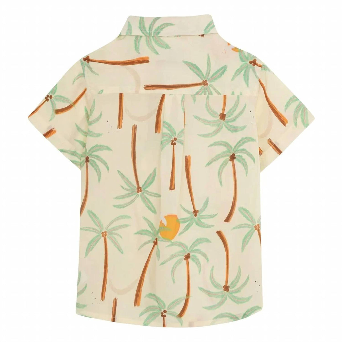 Pepita & Me - Kids' Guayabera Palm Short Sleeve Shirt