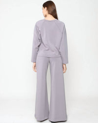 RIPLEY RADER Oversized Raglan Top in silver - men's sweater - alternate view