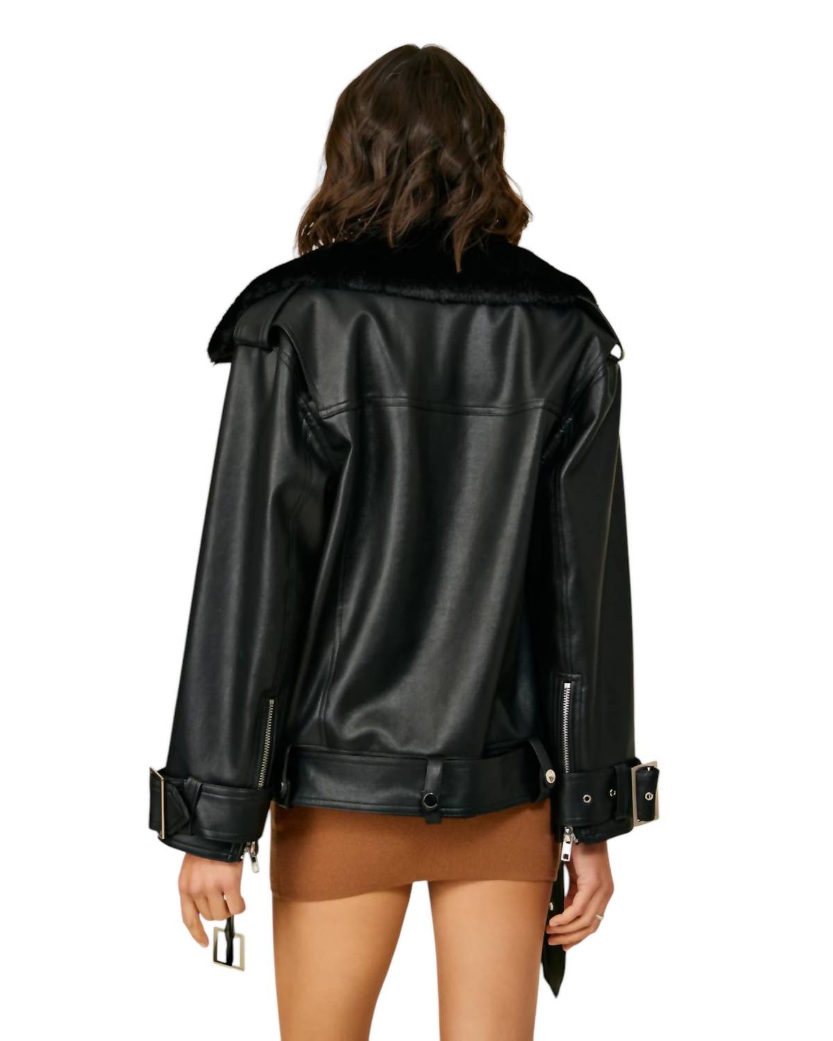Line And Dot - Moto Leather Jacket