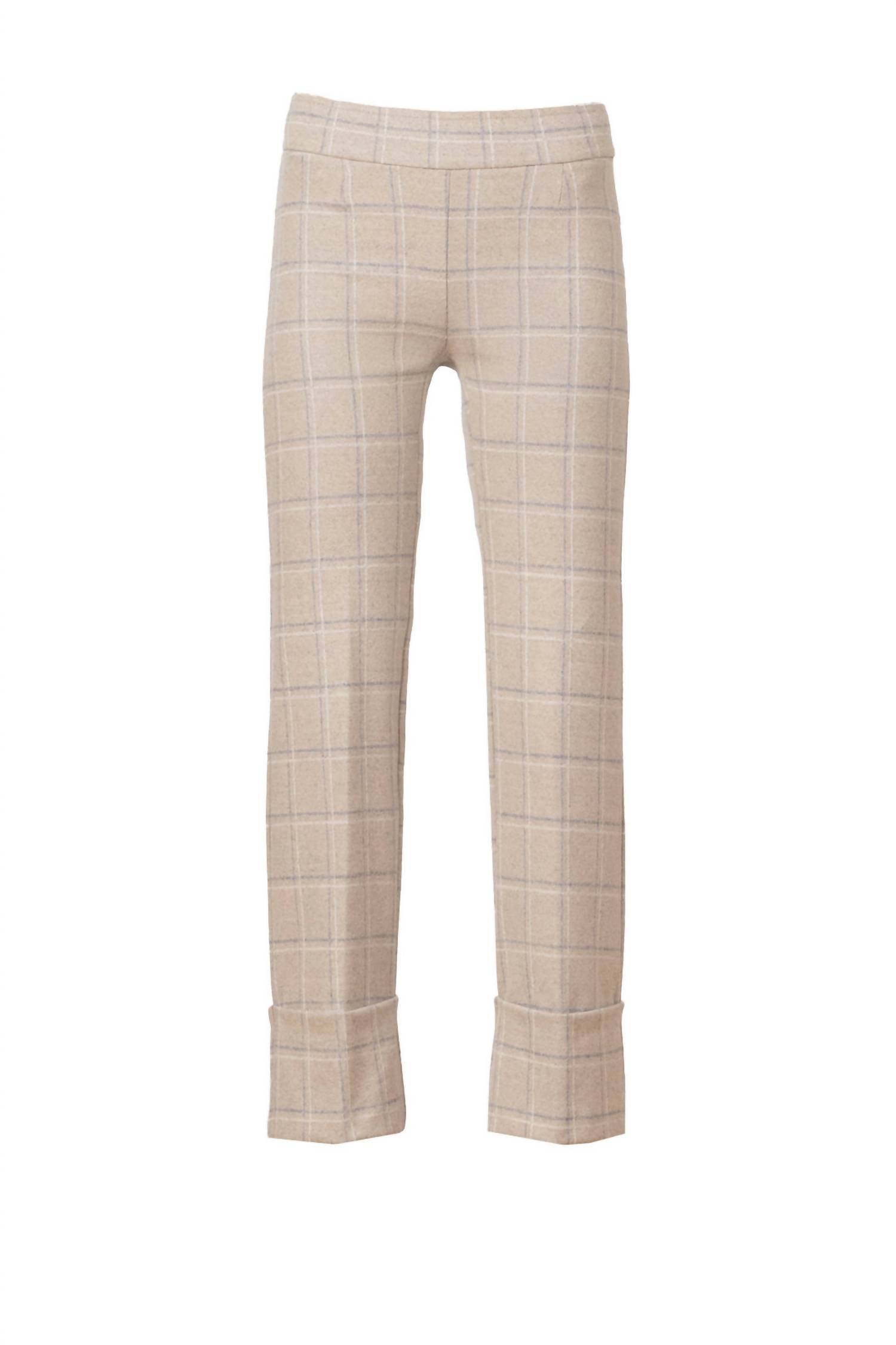 Avenue Montaigne - Women's Bonnie Plaidure Pants